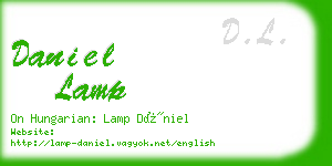 daniel lamp business card